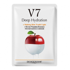 Тканевая витаминная маска для лица BIOAQUA V7 Deep Hydration Яблоко