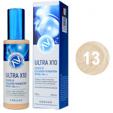 Тональний крем Enough Ultra X10 Cover Up Collagen Foundation SPF50+ PA+++ №13