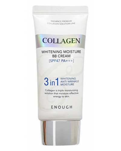 Тональний крем Enough Collagen 3 в 1 Whitening Moisture BB Cream SPF47 PA +++