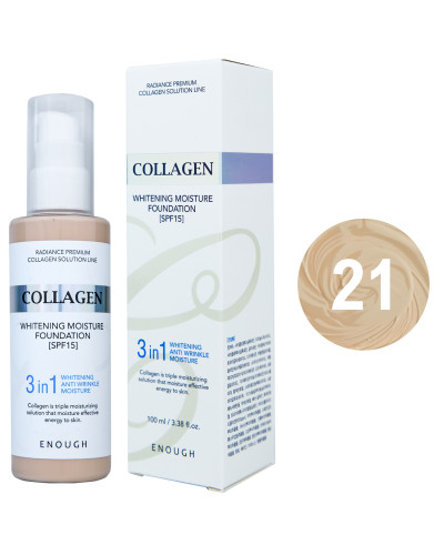 Тональний крем Enough Collagen 3 в 1 SPF15 №21