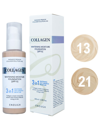 Тональний крем Enough Collagen 3 в 1 SPF15 ПАЛІТРА