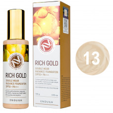 Тональный крем Enough Rich Gold Double Wear Radiance Foundation SPF50+ PA+++ №13