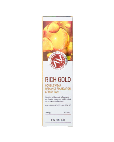 Тональний крем Enough Rich Gold Double Wear Radiance Foundation SPF50+ PA+++ №21