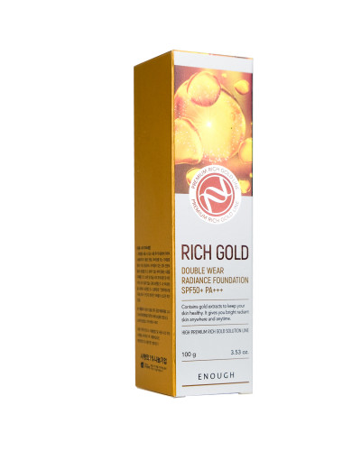 Тональний крем Enough Rich Gold Double Wear Radiance Foundation SPF50+ PA+++ №21