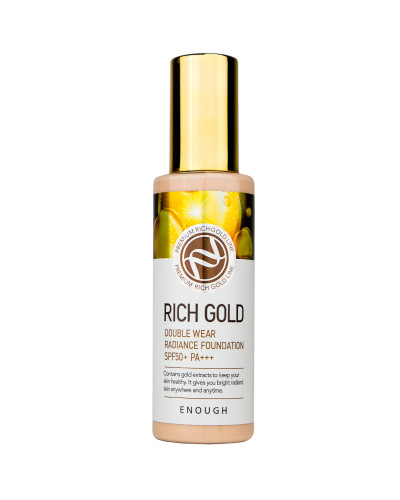 Тональний крем Enough Rich Gold Double Wear Radiance Foundation SPF50+ PA+++ №21